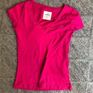 Pink v-neck tshirt